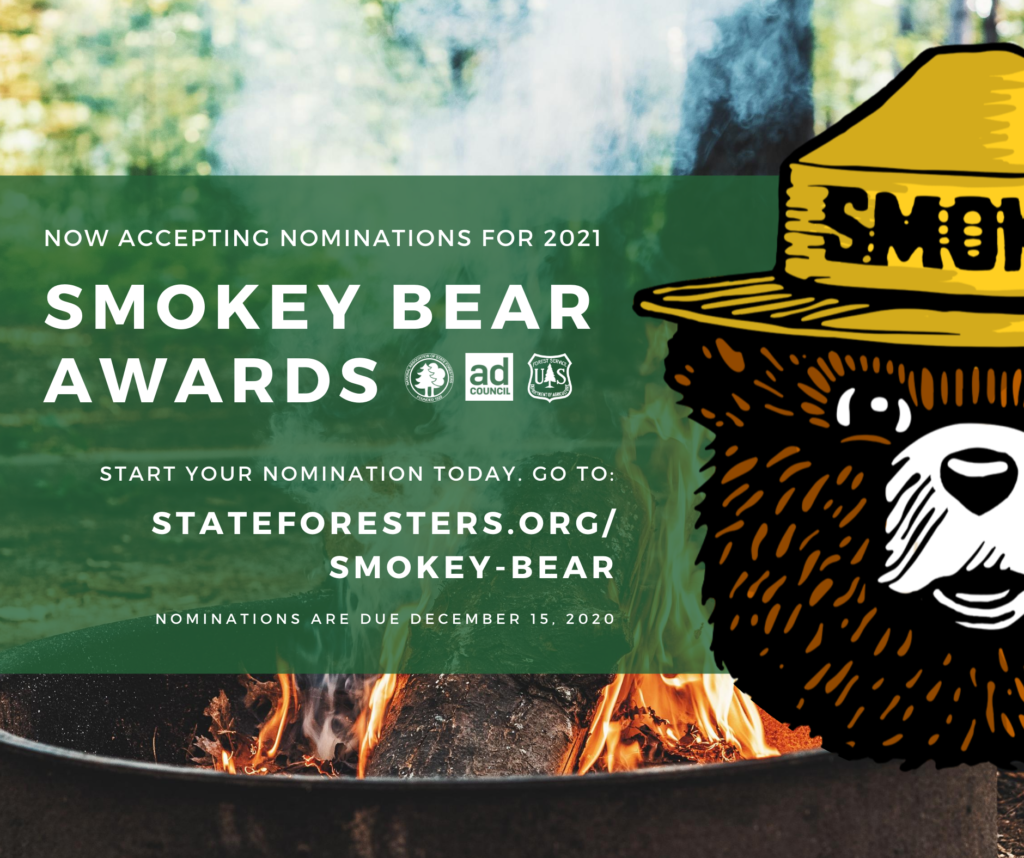 Now Accepting Nominations for 2021 Smokey Bear Awards